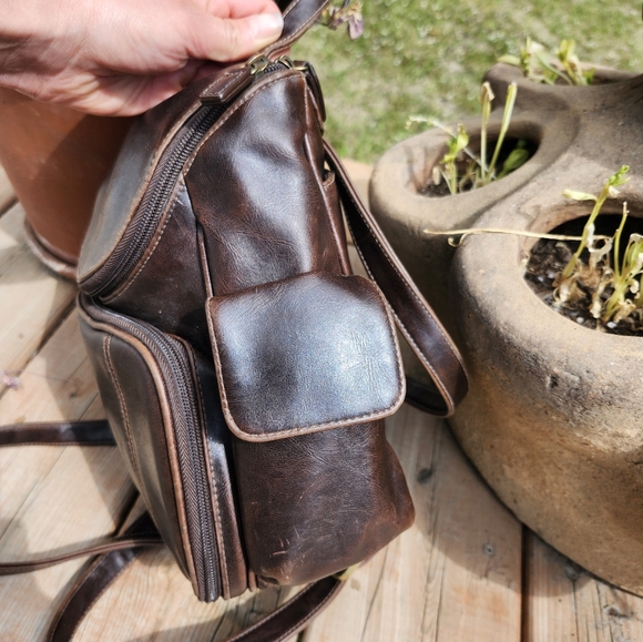 Brown Boho Cottagecore Backpack - Picture 5 of 10